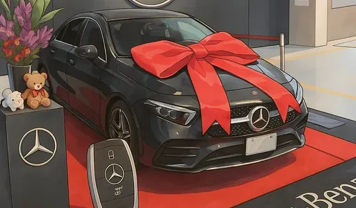 ベンツの納車式でのプレゼントは何がもらえる？人気演出と注意点まとめ